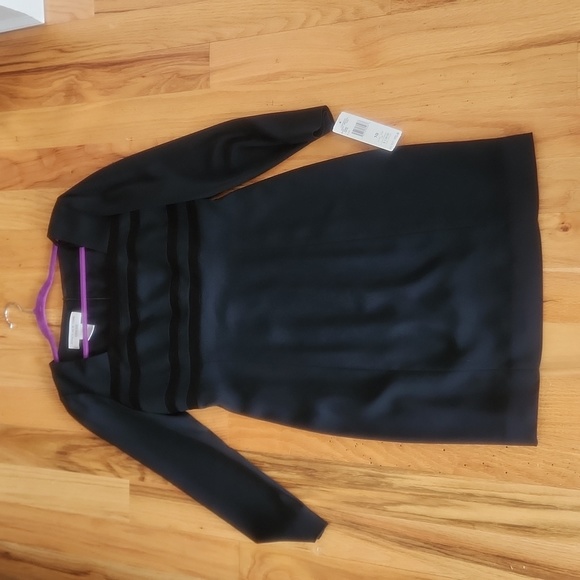 NWT JONES NEW YORK BLACK EVENING DRESS - Picture 9 of 12